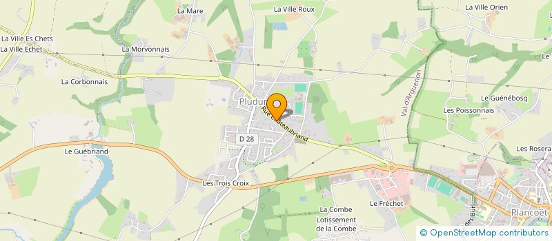 localisation de l'entreprise COMITE DES FETES  PLUDUNO