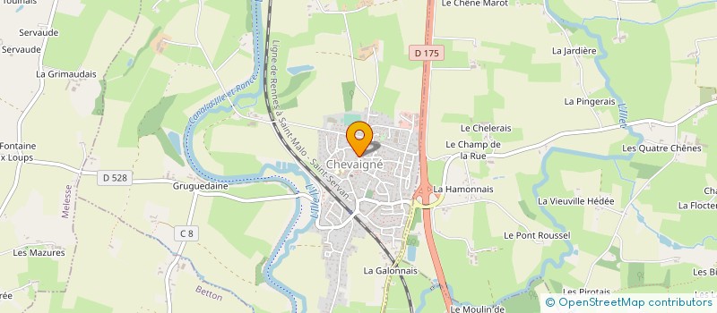 localisation de l'entreprise COMITE DES FETES  SAINT-GERMAIN-SUR-ILLE