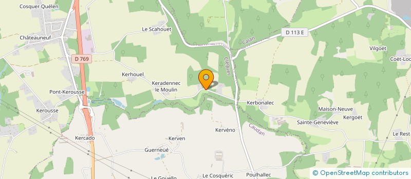 localisation de l'entreprise COMITE DES FETES  CLEGUER