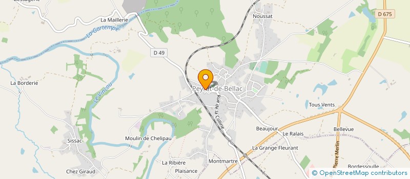 localisation de l'entreprise COMITE DES FETES  BLANZAC