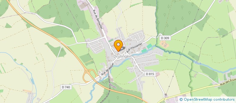 localisation de l'entreprise COMITE DES FETES  DRULINGEN