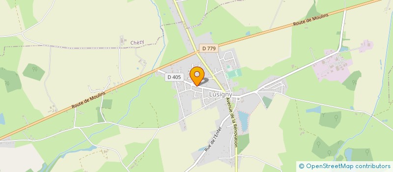 localisation de l'entreprise COMITE DES FETES  CHEVAGNES