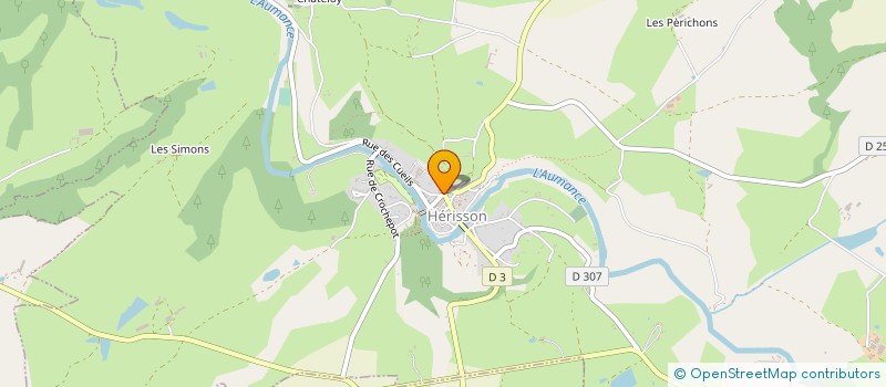 localisation de l'entreprise COMITE DES FETES  HERISSON