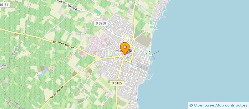 localisation de l'entreprise COMITE DES FETES à MARSEILLAN