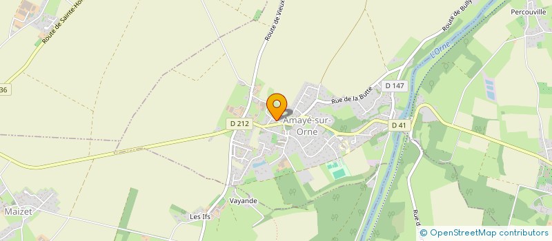 localisation de l'entreprise COMITE DES FETES  AMAYE-SUR-ORNE