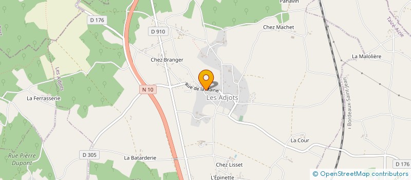 localisation de l'entreprise COMITE DES FETES à LA FAYE