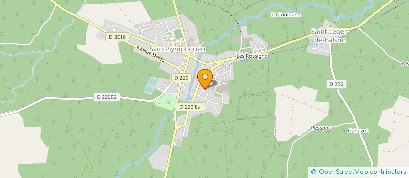 localisation de l'entreprise COMITE DES FETES  SAINT-LEGER-DE-BALSON