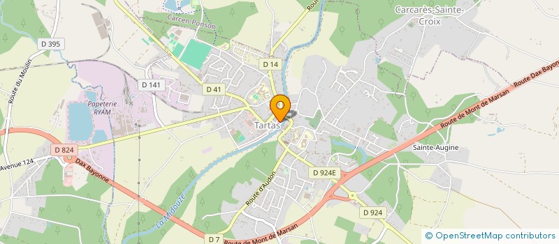 localisation de l'entreprise COMITE DES FETES  TARTAS