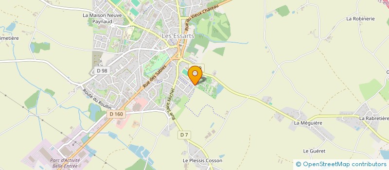 localisation de l'entreprise COMITE DES FETES  ESSARTS-EN-BOCAGE