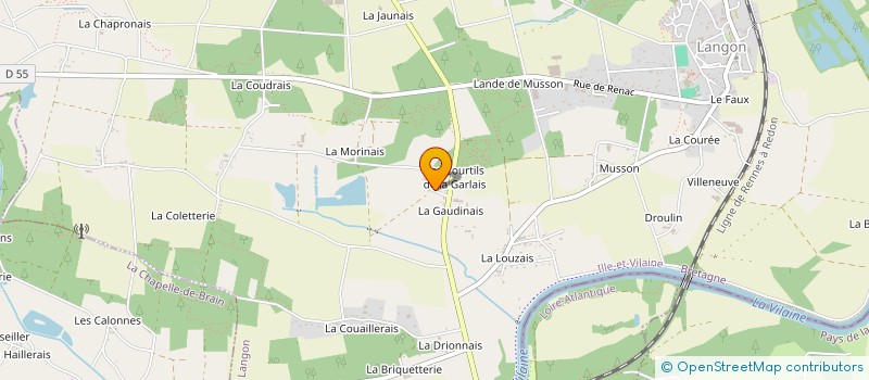 localisation de l'entreprise COMITE DES FETES  LANGON