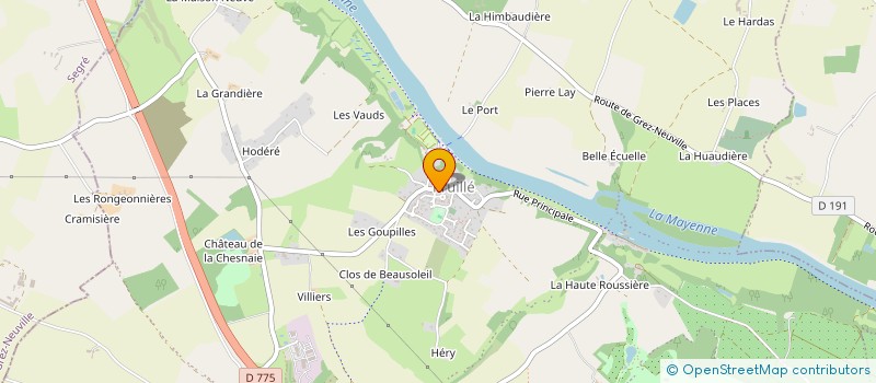 localisation de l'entreprise COMITE DES FETES  LONGUENEE-EN-ANJOU