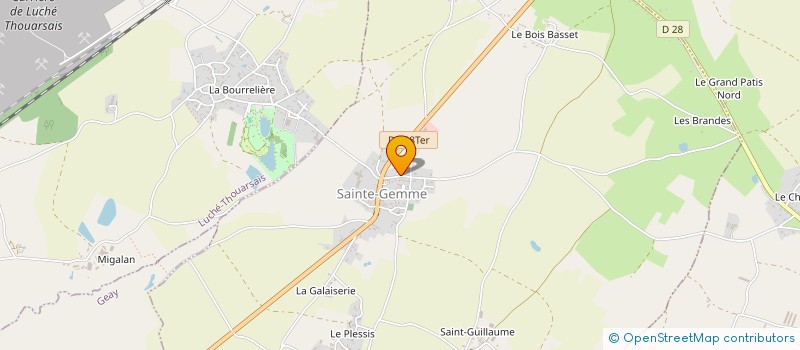 localisation de l'entreprise COMITE DES FETES à SAINTE-GEMME