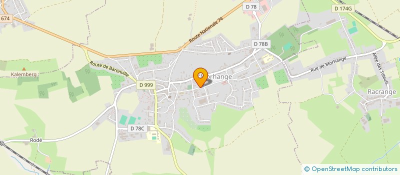 localisation de l'entreprise COMITE DES FETES  MORHANGE