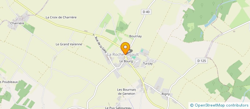 localisation de l'entreprise COMITE DES FETES  LA ROCHE-RIGAULT