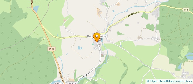 localisation de l'entreprise COMITE DES FETES  BELLEFONTAINE