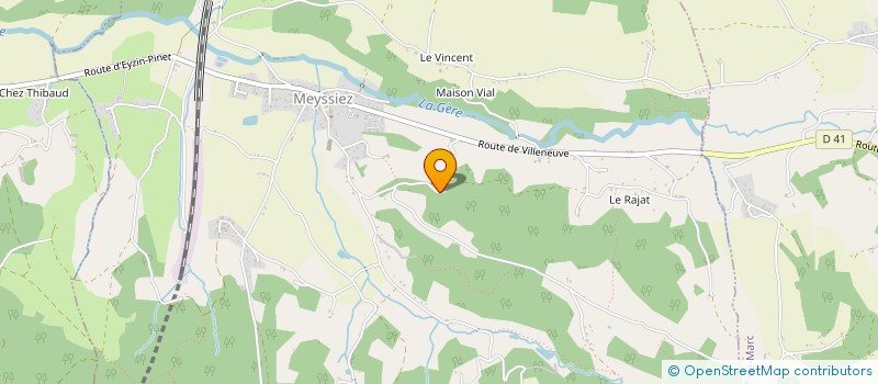 localisation de l'entreprise COMITE DES FETES  MEYSSIEZ