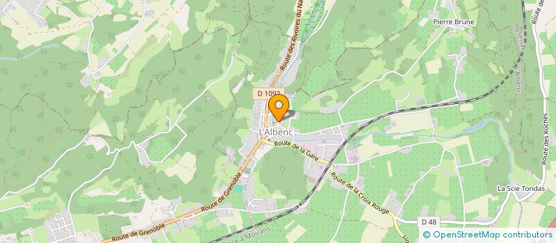 localisation de l'entreprise COMITE DES FETES  L'ALBENC