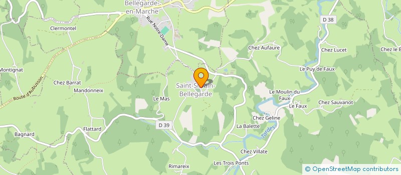 localisation de l'entreprise COMITE DES FETES à LA SERRE-BUSSIERE-VIEILLE
