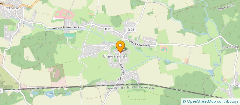 localisation de l'entreprise COMITE DES FETES à CHEVREMONT