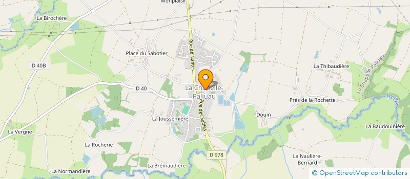 localisation de l'entreprise COMITE DES FETES  LA CHAPELLE-PALLUAU