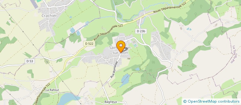 localisation de l'entreprise COMITE DES FETES  SAINT-AGNIN-SUR-BION