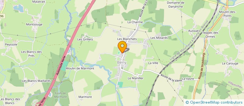 localisation de l'entreprise COMITE DES FETES à BENY