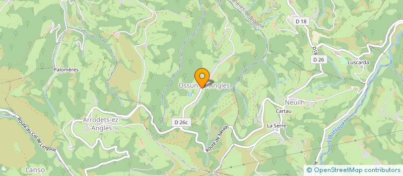 localisation de l'entreprise COMITE DES FETES  OSSUN-EZ-ANGLES