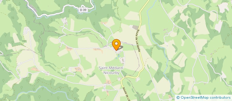 localisation de l'entreprise COMITE DES FETES  SAINT-MEDARD-NICOURBY