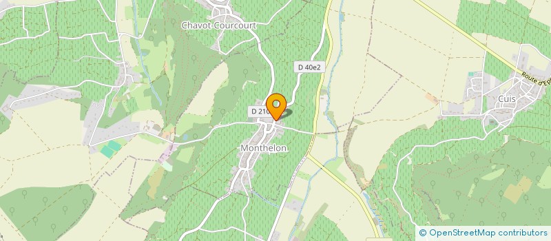 localisation de l'entreprise COMITE DES FETES  MONTHELON