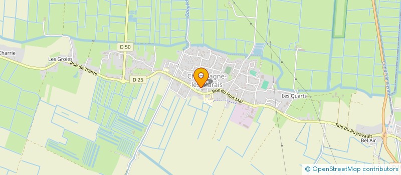 localisation de l'entreprise COMITE DES FETES  CHAMPAGNE-LES-MARAIS