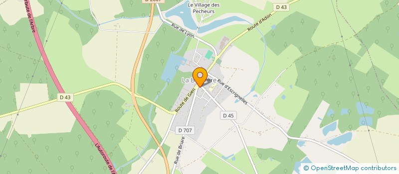 localisation de l'entreprise COMITE DES FETES à LA BUSSIERE
