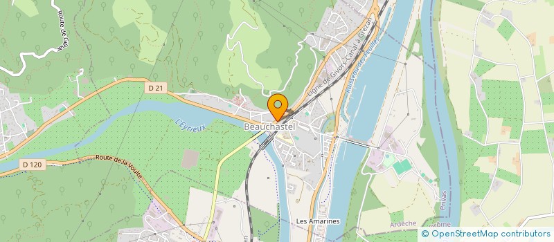 localisation de l'entreprise COMITE DES FETES  BEAUCHASTEL