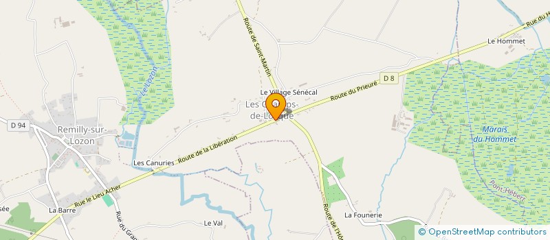 localisation de l'entreprise COMITE DES FETES  REMILLY LES MARAIS