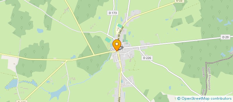 localisation de l'entreprise COMITE DES FETES  DORNES