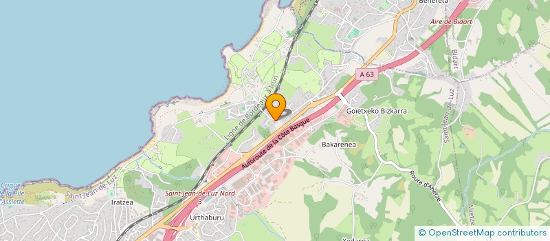 localisation de l'entreprise COMITE DES FETES ACOTZTARRAK à SAINT-JEAN-DE-LUZ