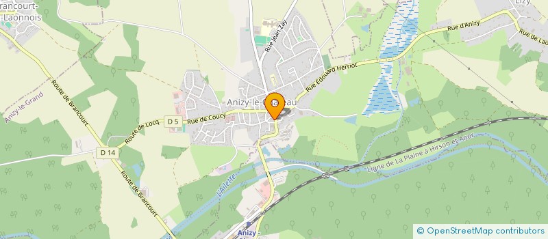 localisation de l'entreprise COMITE DES FETES ANIZIENNES à ANIZY-LE-GRAND