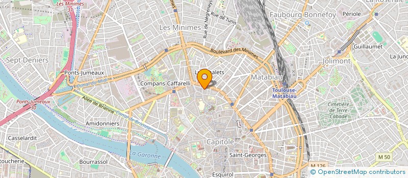 localisation de l'entreprise COMITE DES FETES ARNAUD-BERNARD à TOULOUSE
