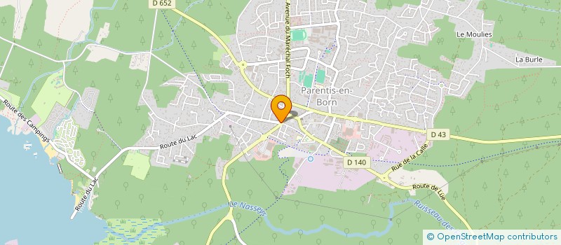 localisation de l'entreprise COMITE DES FETES ASSOCIATION  GASTES