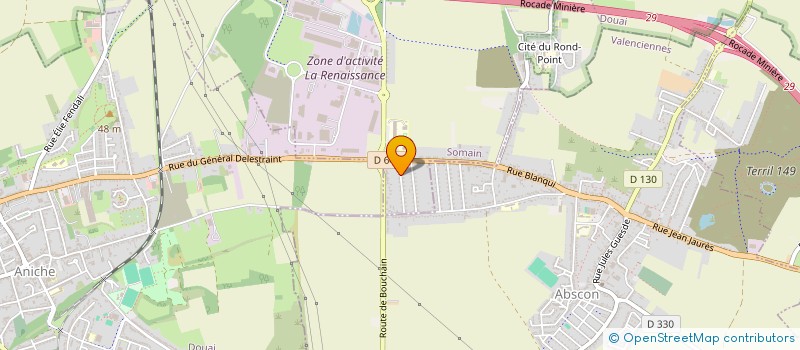 localisation de l'entreprise COMITE DES FETES AUX 4 CHEMINS  SOMAIN