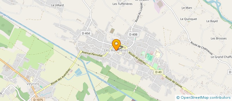 localisation de l'entreprise COMITE DES FETES AVENIERES à LES AVENIERES VEYRINS-THUELLIN