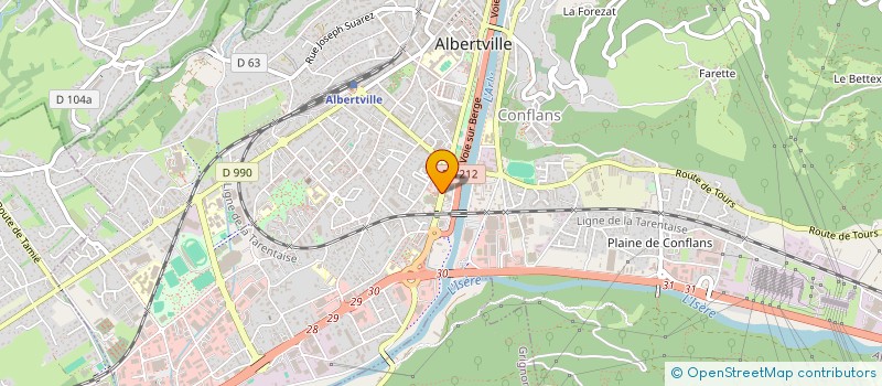 localisation de l'entreprise COMITE DES FETES CGD ALBERTVILLE  ALBERTVILLE