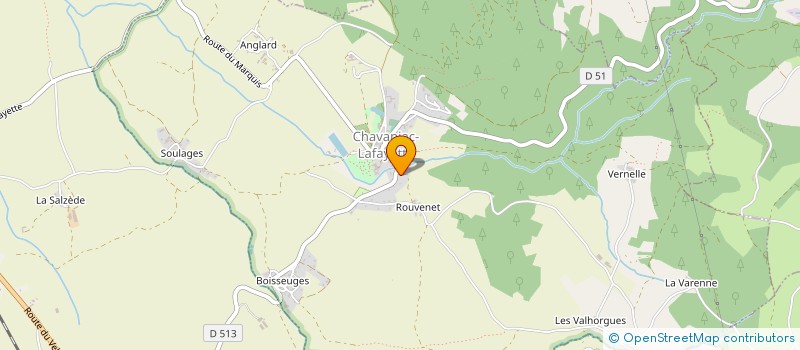 localisation de l'entreprise COMITE DES FETES CHAVANIAC LAFAYETTE  CHAVANIAC-LAFAYETTE