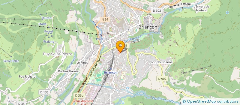 localisation de l'entreprise COMITE DES FETES CIE BRIANCON  BRIANCON