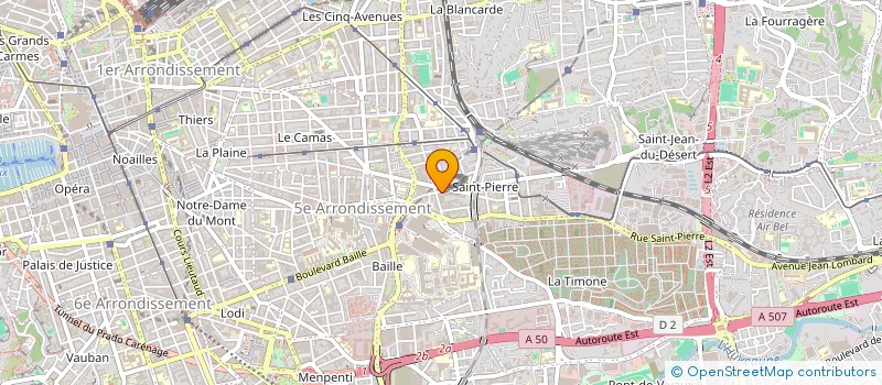 localisation de l'entreprise COMITE DES FETES CIE DE LA CIRCULATION à MARSEILLE