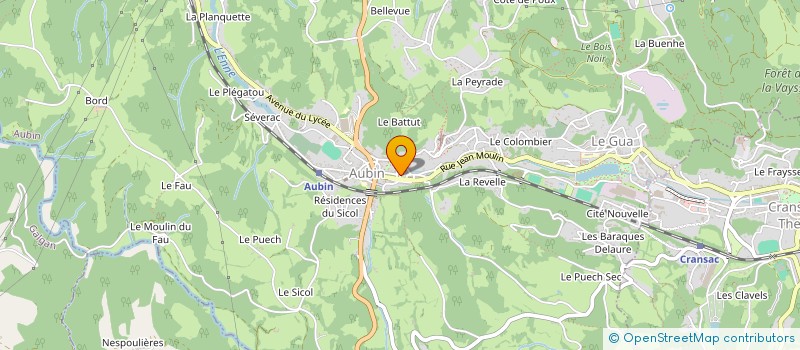 localisation de l'entreprise COMITE DES FETES CRANSACOIS  CRANSAC