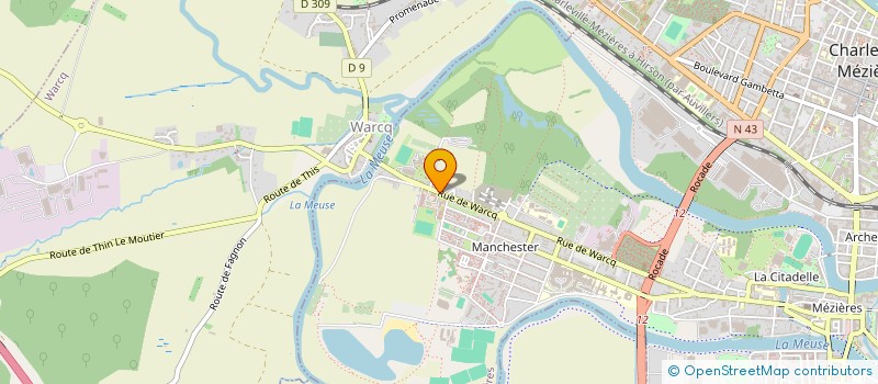 localisation de l'entreprise COMITE DES FETES CRS N 23  CHARLEVILLE-MEZIERES