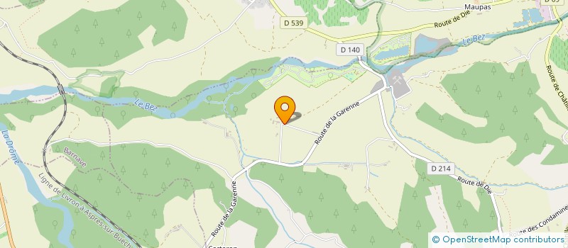 localisation de l'entreprise COMITE DES FETES CULTURELLES DE GLANDAGE  GLANDAGE