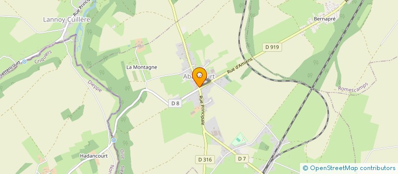 localisation de l'entreprise COMITE DES FETES D'ABANCOURT - HENNICOURT  ABANCOURT