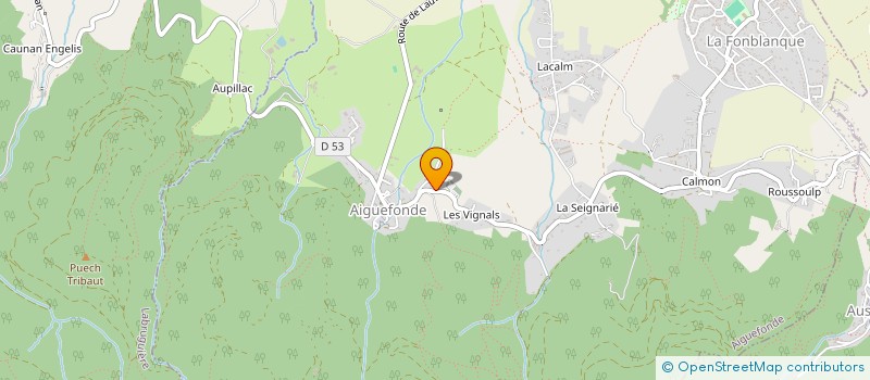 localisation de l'entreprise COMITE DES FETES D'AIGUEFONDE  AIGUEFONDE