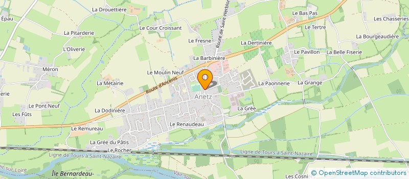 localisation de l'entreprise COMITE DES FETES D'ANETZ à VAIR-SUR-LOIRE